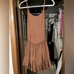 Burnt Orange Boutique Dress in Size Medium